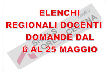 COSTITUZIONE DEGLI ELENCHI REGIONALI A.S. 2026/2027