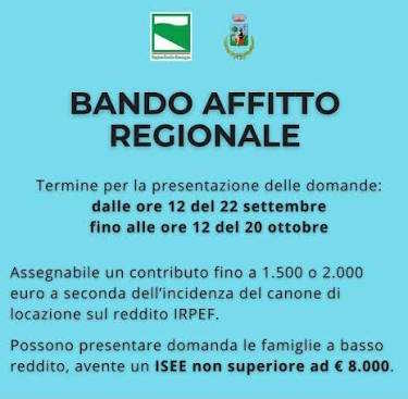 BANDO CONTRIBUTO AFFITTO
