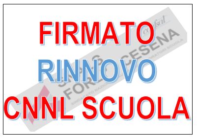 NUOVO CCNL DEL PERSONALE DELLA SCUOLA