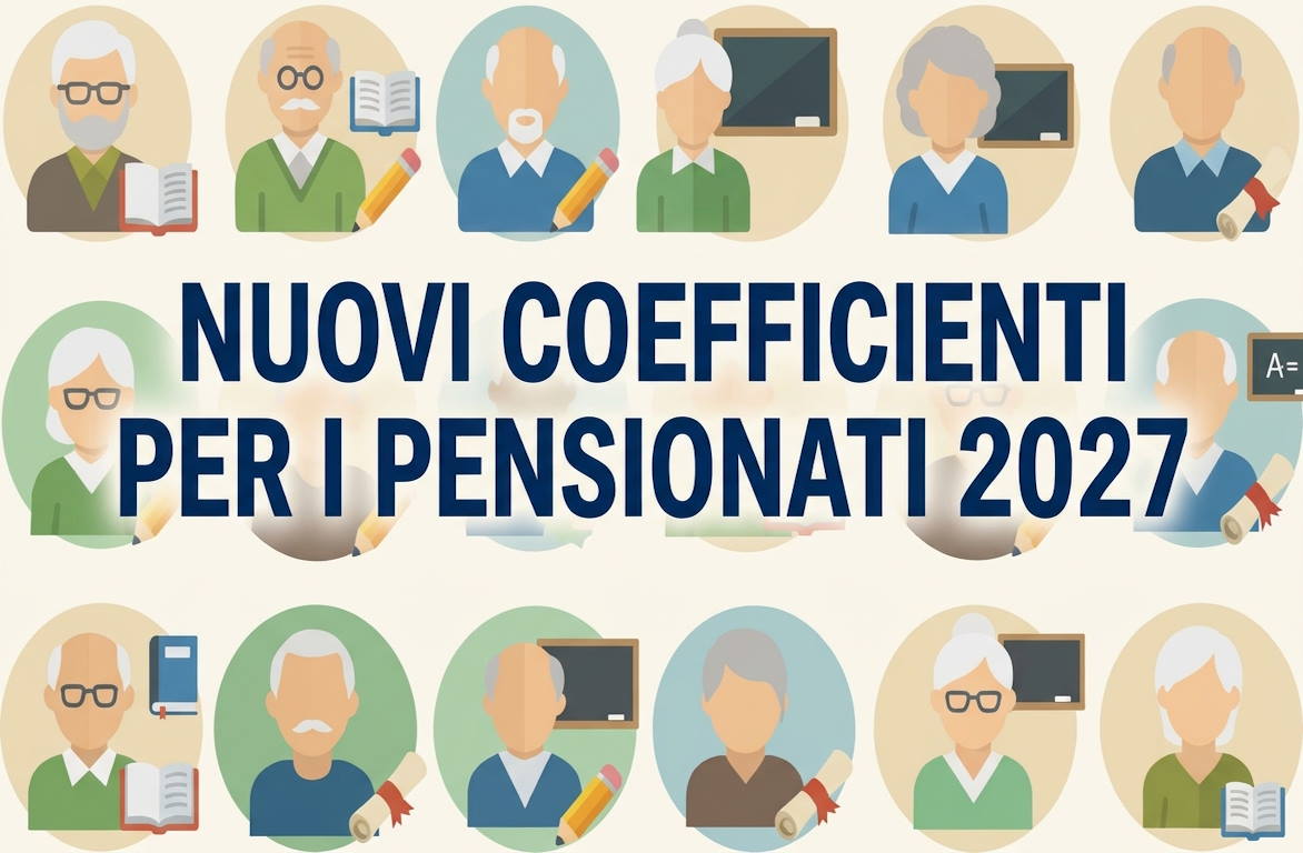 PENSIONANDI 2027 AGGIORNATI I COEFFICIENTI APPLICATI ALLE PENSIONI PENSIONANDI 2027 AGGIORNATI I COEFFICIENTI APPLICATI ALLE PENSIONI
