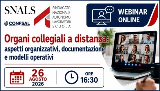 ORGANI COLLEGIALI WEBINAR A DISTANZA