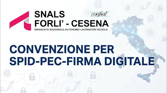 CONVENZIONE SNALS PER SPID-PEC-FIRMA DIGITALE