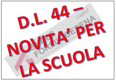 DL 44 - ASSUNZIONE SOSTEGNO - MOBILITA' - TFA SOSTEGNO ECC. DL 44 - ASSUNZIONE SOSTEGNO - MOBILITA' - TFA SOSTEGNO ECC.