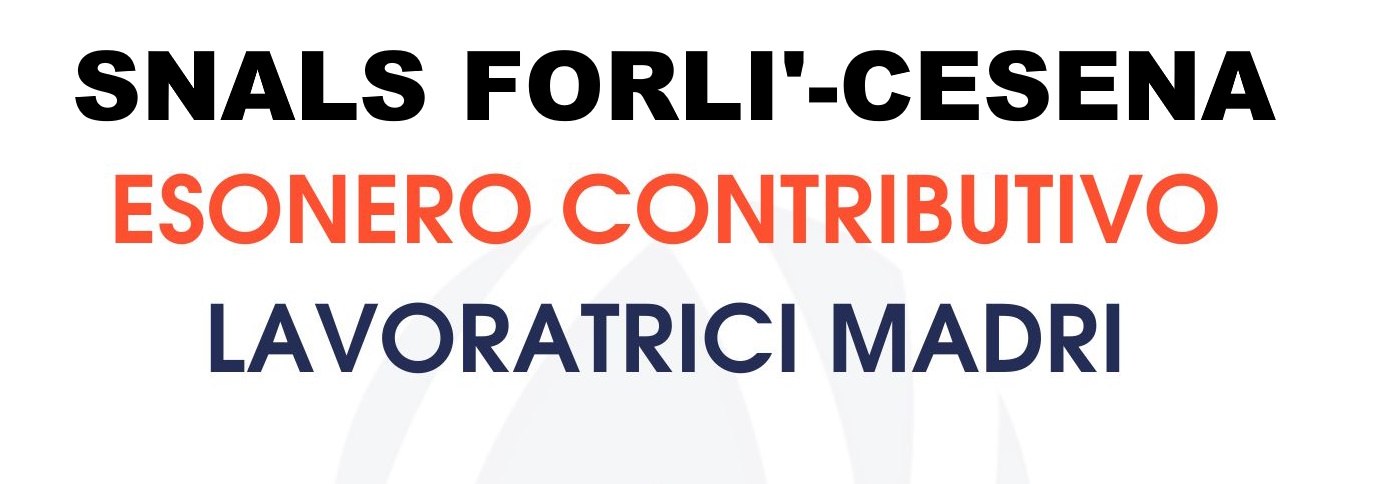 Esonero dal versamento dei contributi previdenziali lavoratrici madri di tre o pi figli