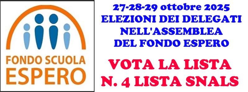ELEZIONI DEI DELEGATI FONDO ESPERO PER IL TRIENNIO 2025-2027 ELEZIONI DEI DELEGATI FONDO ESPERO PER IL TRIENNIO 2025-2027