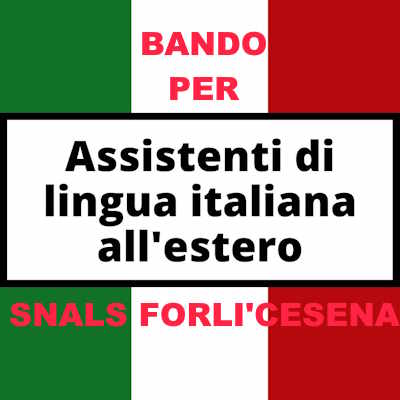 BANDO ASSISTENTI DI LINGUA ITALIANA ALL'ESTERO