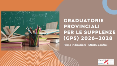 GPS 20262028: PRIME INDICAZIONI