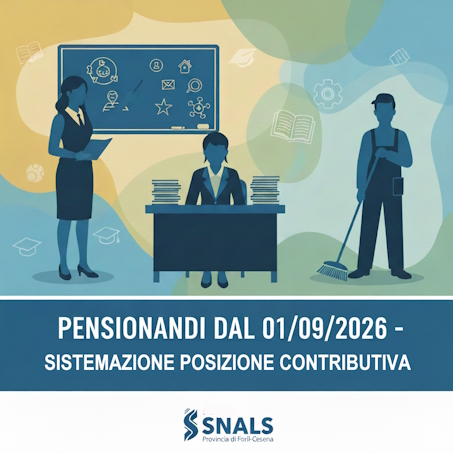 PENSIONANDI SCUOLA 01/09/2026: CONTROLLARE AVVENUTA SISTEMAZIONE POSIZ. ASS.VA