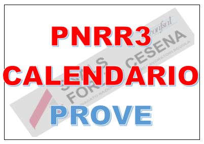 CALENDARIO PROVE PNRR3