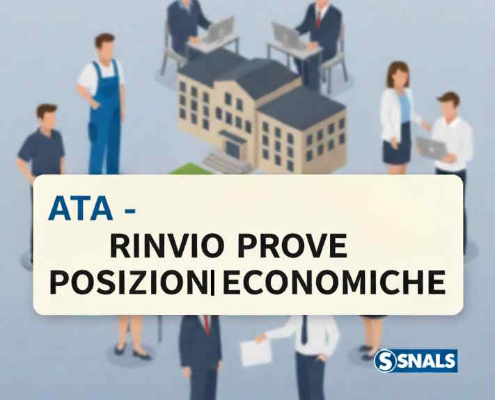 ATA RINVIO PROVA FINALE POSIZIONI ECONOMICHE ATA