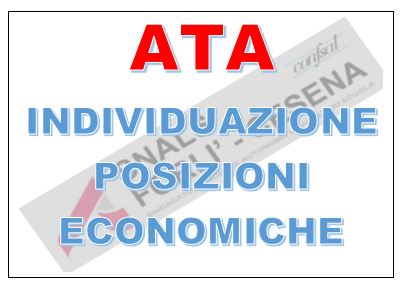 ATA-Posizioni economiche - Individuazione beneficiari