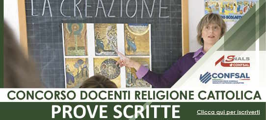 PROVE SCRITTE CONCORSO INS.DI RELIGIONE CATTOLICA