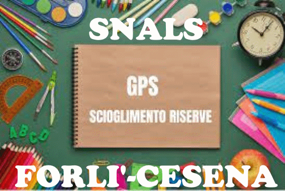 SCIOGLIMENTO RISERVA GPS