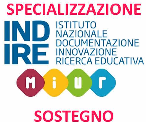 INDIRE - PERCORSI SPECIALIZZAZIONE SU SOSTEGNO
