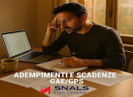 ADEMPIMENTI E SCADENZE GAE/GPS