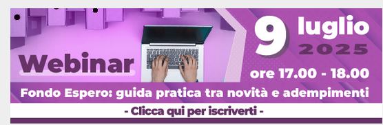 WEBINAR SU FONDO ESPERO